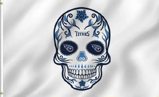 Tennessee Titans Skull Candy 3x5 foot Flag