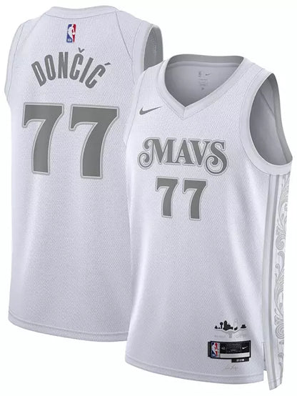 Luka Doncic Jersey - White 2024/2025 City Connect Jersey (M,L,XL,2XL)