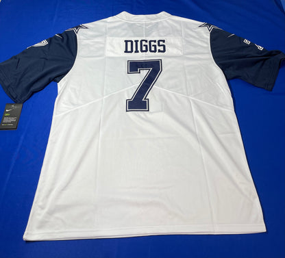 Dallas Cowboys Trevon Diggs Throwback Jersey (White/Blue) - XL