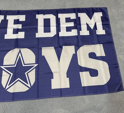 Dallas Cowboys Flag We Dem Boys 3x5Ft Blue Silver Wiz Khalifa Boyz Lamb Parsons