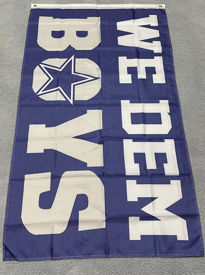 Dallas Cowboys Flag We Dem Boys 3x5Ft Blue Silver Wiz Khalifa Boyz Lamb Parsons