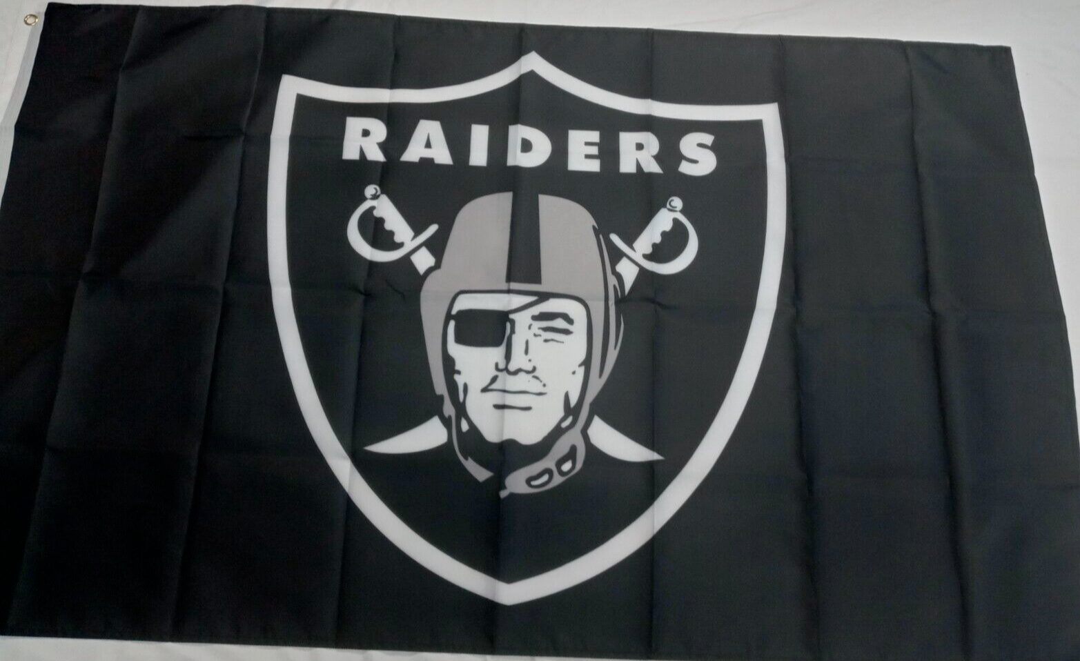 Las Vegas Raiders Flag 3x5 foot Black Silver LA Oakland Angeles Banner Football