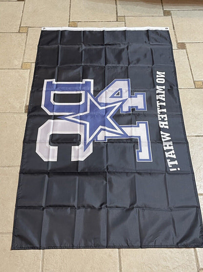 Dallas Cowboys DC4L Flag 3x5 ft Black Blue Star No Matter What Banner NEW RARE!