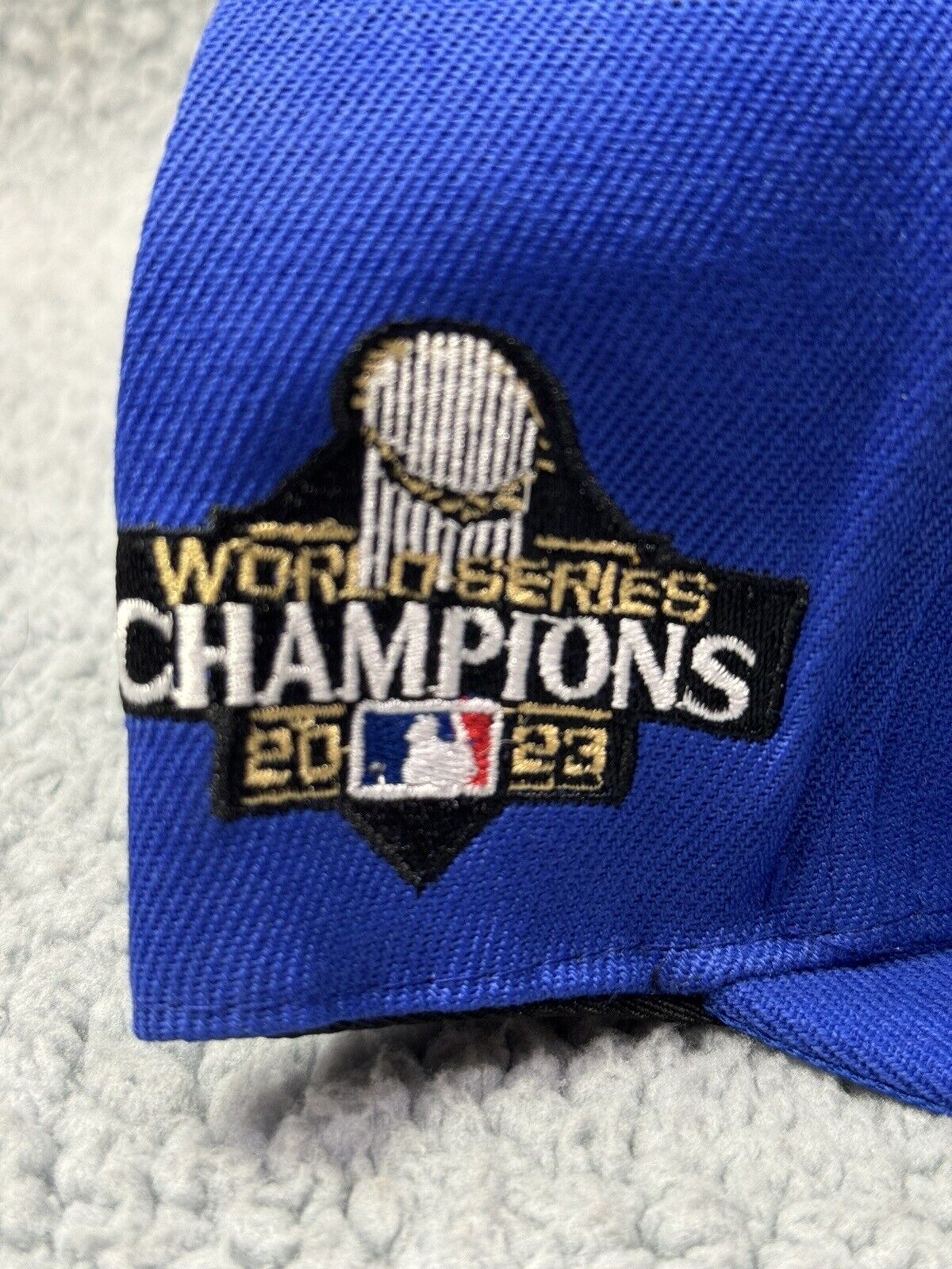 Texas Rangers Hat Cap Snap Back World Series 2023 Champions Blue New Era Seager