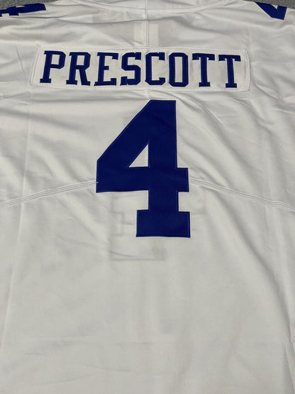 Dallas Cowboys Dak Prescott Jersey White Small #4 New with Tags Stitched DC4L S