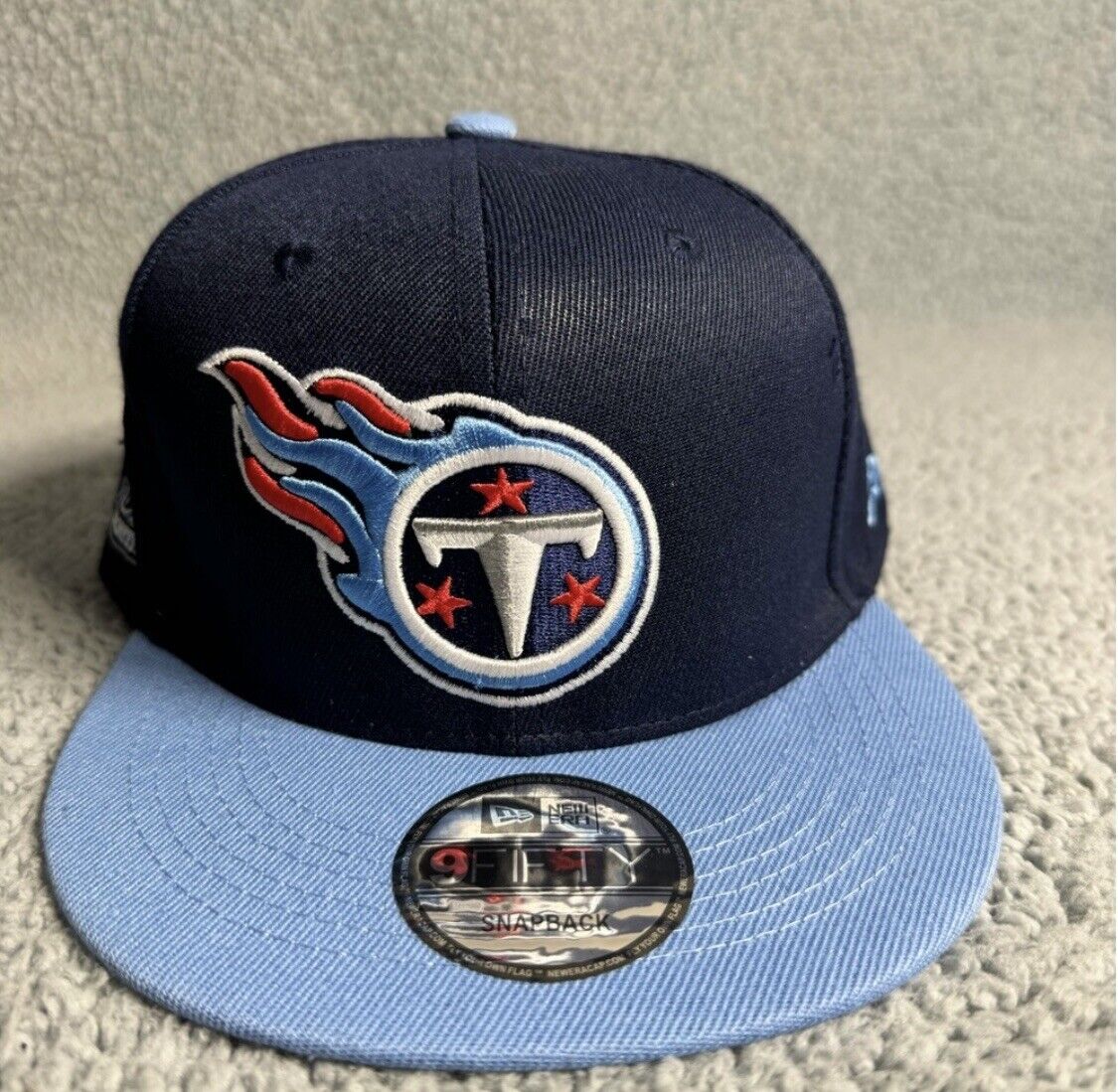 Tennessee Titans Hat Cap Snapback Blue New Era AFC South Patch NFL Football Logo