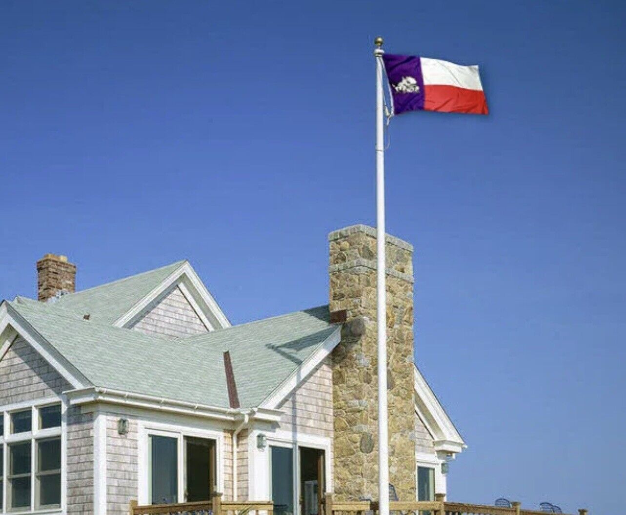 TCU FLAG Texas Christian University 3x5 Horned Frogs Purple Red White TX Banner