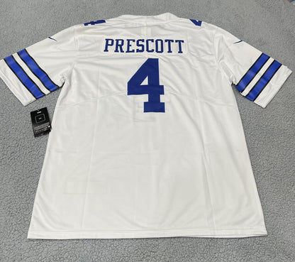 Dallas Cowboys Dak Prescott Jersey White Small #4 New with Tags Stitched DC4L S