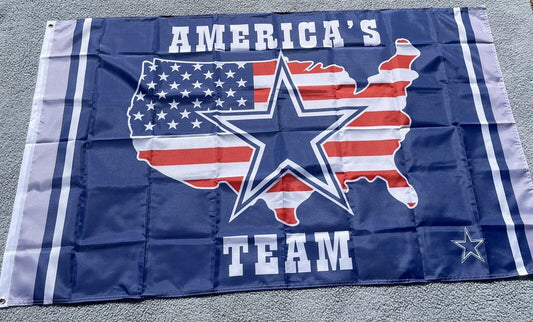 Dallas Cowboys Flag 3x5 ft America’s Team Banner Blue USA Red White Star NFL NEW