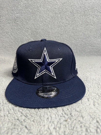 Dallas Cowboys Hat Cap Snap Back Blue New Era Star Football NFL Peace Patch RARE