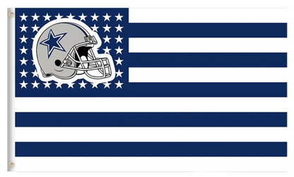 Dallas Cowboys Flag 3x5 foot USA Stars Stripes Blue White Banner Helmet America