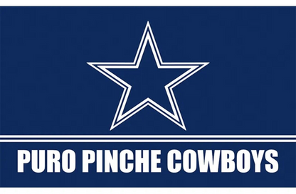 Dallas Cowboys Flag Puro Pinche 3x5ft Blue Star Double Mexican Hispanic Spanish