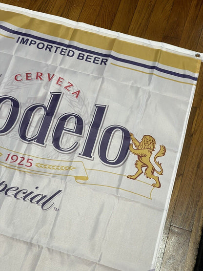 Dallas Cowboys Modelo Beer Flag Banner 3x5 White Blue Gold Cerveza Star NFL RARE