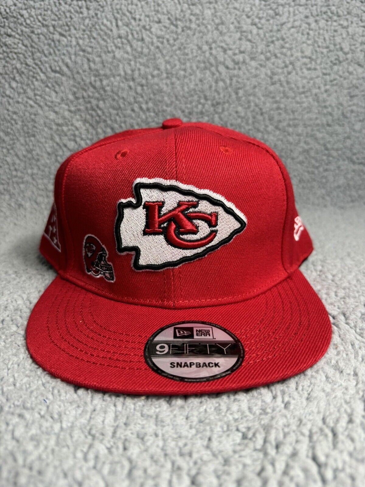 Kansas City Chiefs Hat Cap Snap Back Red AFC Helmet Patch KC Kelce Swift New Era