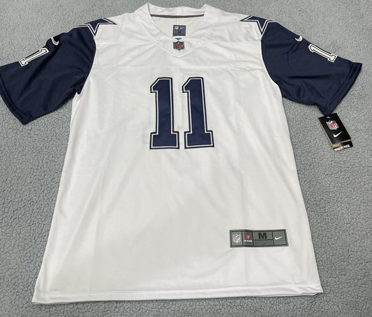 Dallas Cowboys Micah Parsons Jersey Mens Medium White Blue Stitched Throwback 11