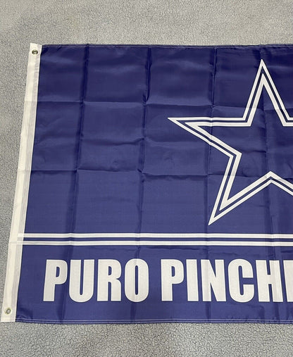 Dallas Cowboys Flag Puro Pinche 3x5ft Blue Star Double Mexican Hispanic Spanish