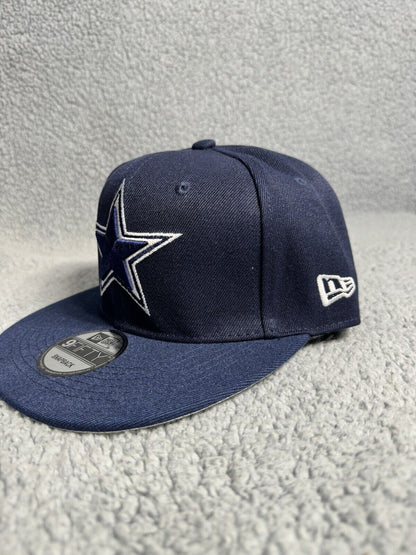 Dallas Cowboys Hat Cap Snap Back Blue New Era Star Football NFL Peace Patch RARE