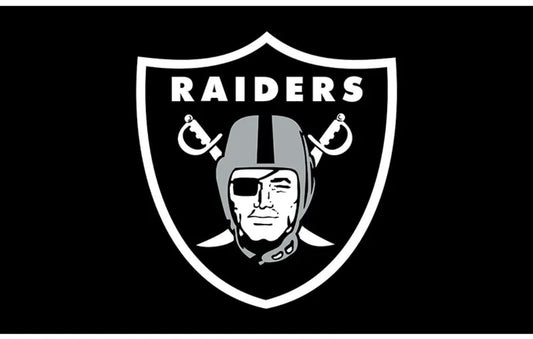 Las Vegas Raiders Flag 3x5 foot Black Silver LA Oakland Angeles Banner Football