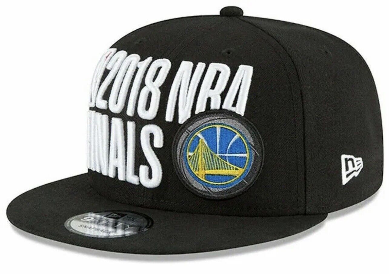 Golden State Warriors Hat Cap Snap Back Black Finals 2018 New Era Curry Thompson