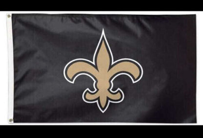 New Orleans Saints Flag 3X5 Banner NFL Black Gold NOLA Kamara Fast Free Shipping