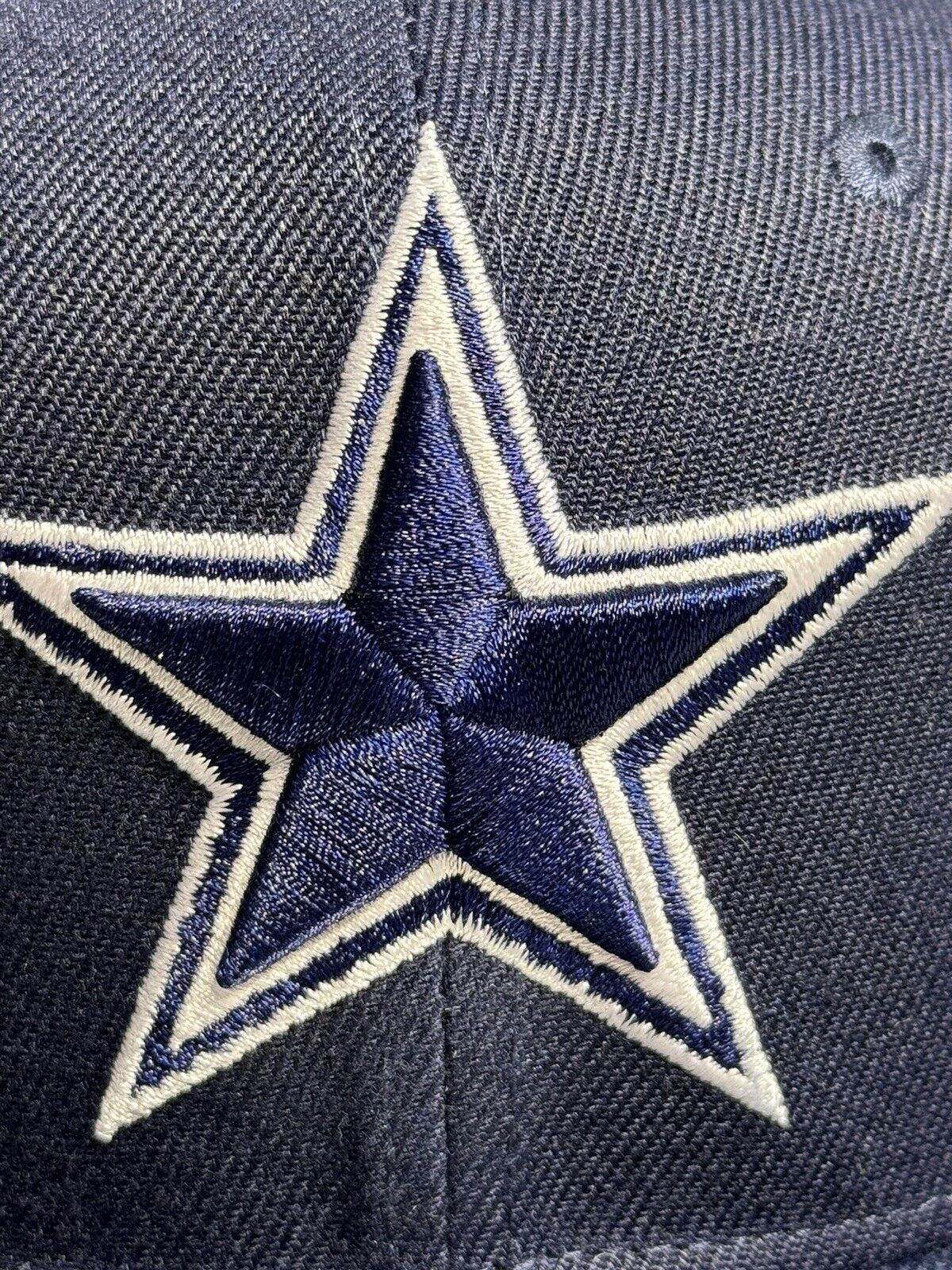 Dallas Cowboys Hat Cap Snap Back Blue New Era Star Football NFL Peace Patch RARE