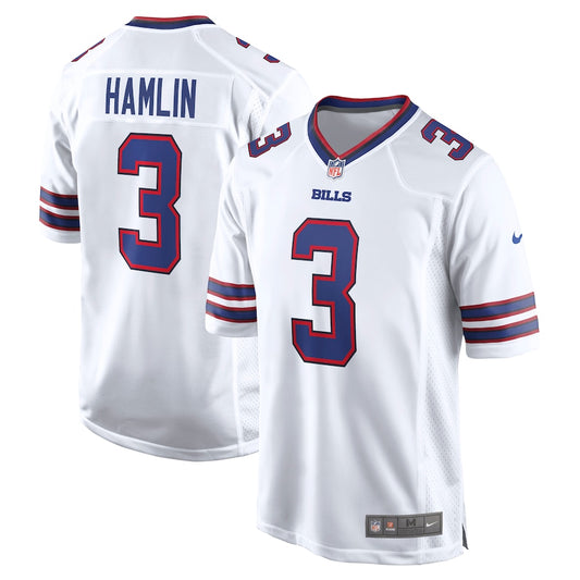 Buffalo Bills Damar Hamlin Jersey (White) - M L XL
