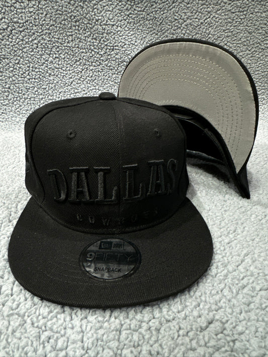 Dallas Cowboys “Black Out” SnapBack Cap - New Era