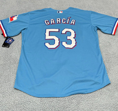 Texas Rangers Adolis Garcia Jersey (Baby Blue) 2XL