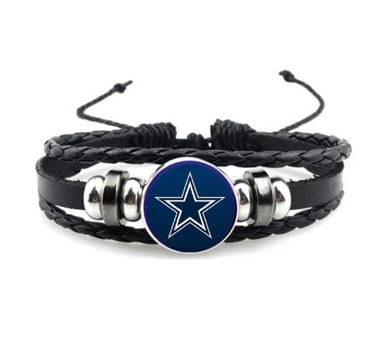 Dallas Cowboys Leather Bracelet