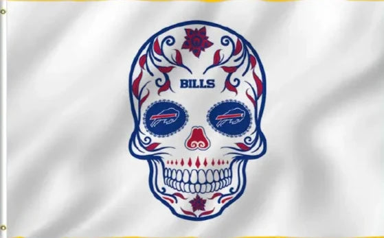 Buffalo Bills Skull Candy 3x5 foot Flag