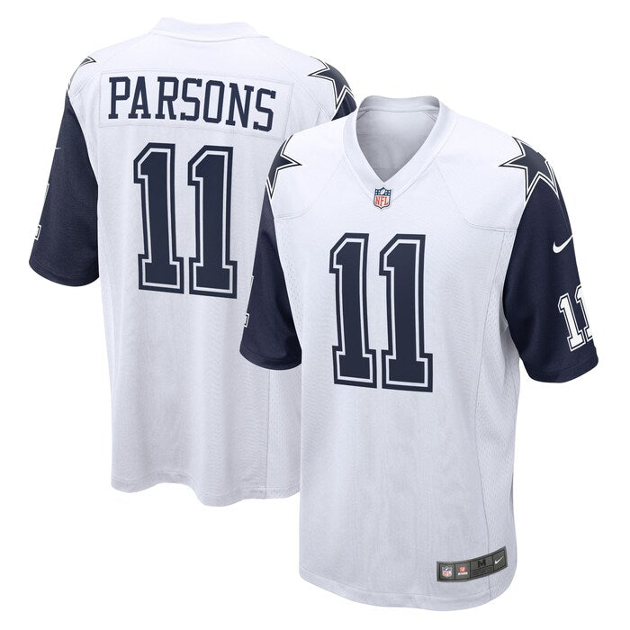 MIcah Parsons White/Blue Throwback Jersey (S,Med)