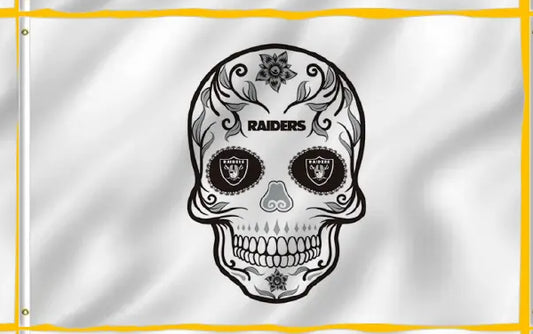 Las Vegas Raiders Skull Candy 3x5 foot Flag