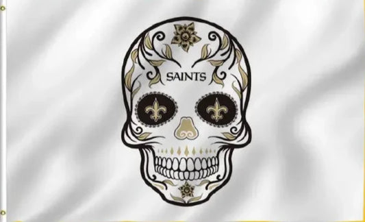 New Orleans Saints Skull Candy 3x5 foot Flag