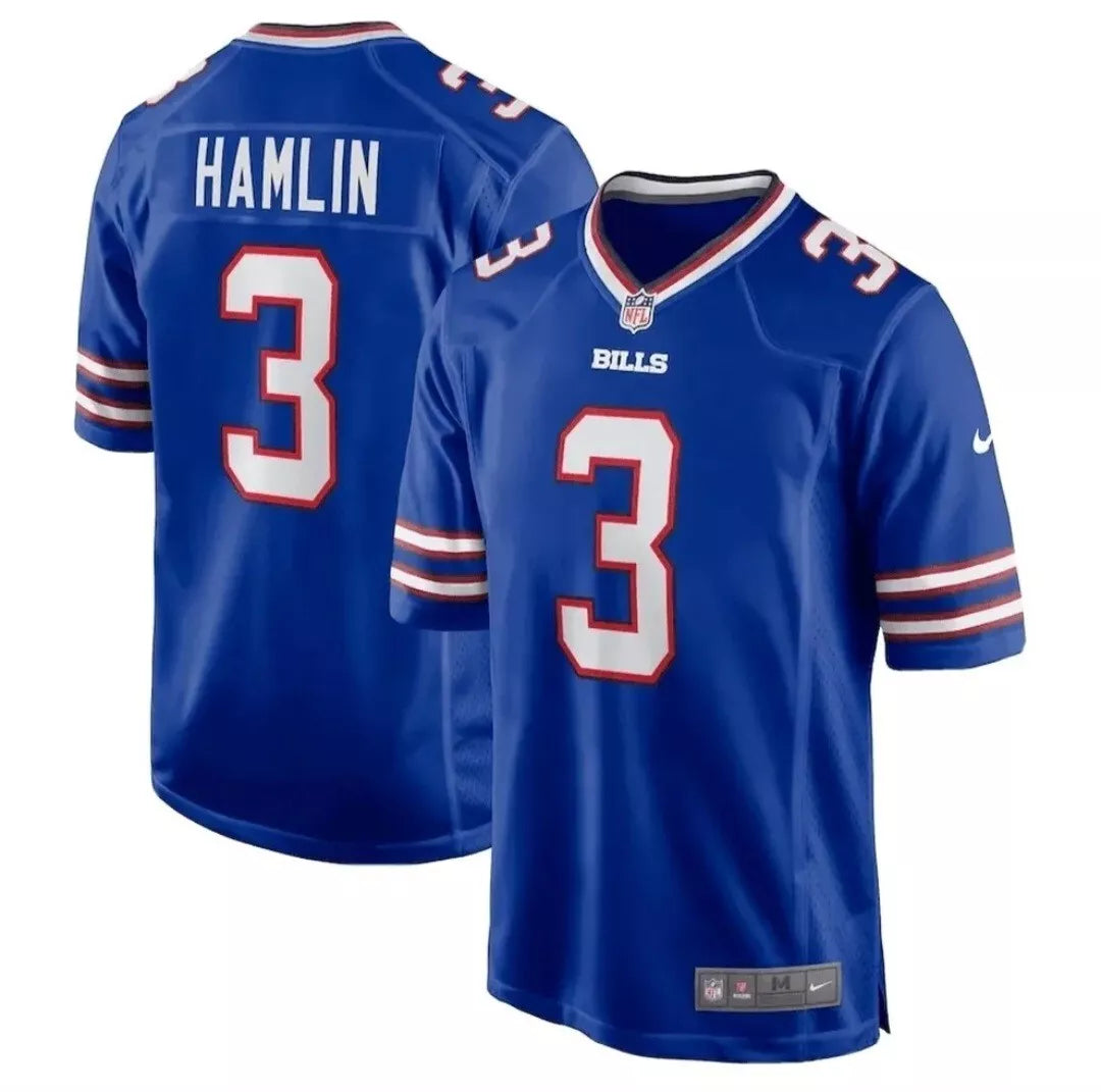 Buffalo Bills Damar Hamlin Jersey (Blue) - M L XL 2XL & 3XL